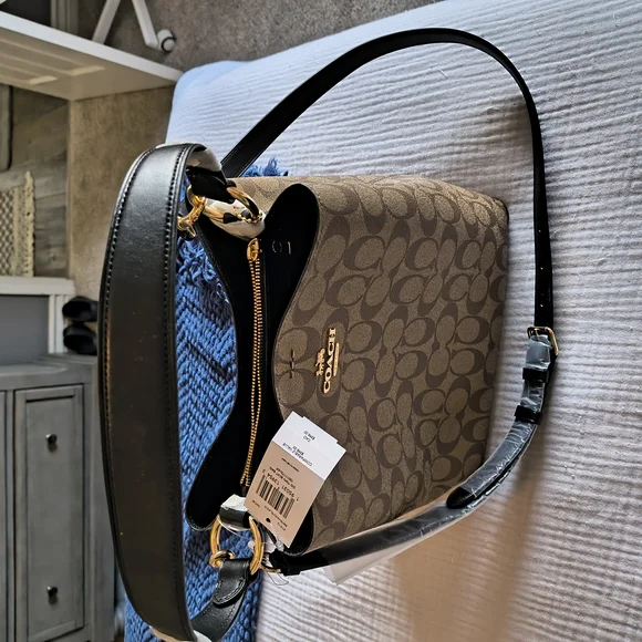 Coach Brown and Black Women's Bag - Picture 2 of 6